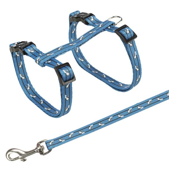 Kattesele + bånd 24 - 45 CM