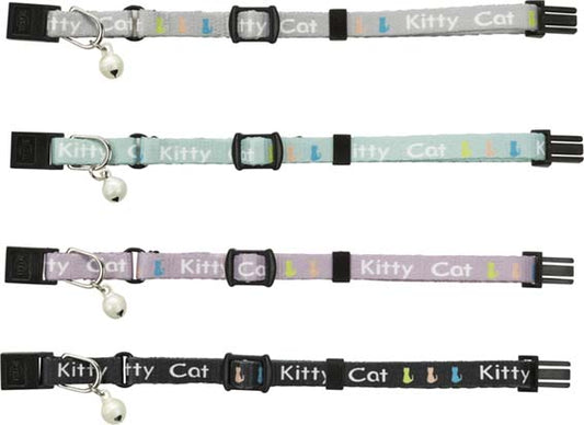 Junior Halsbånd Kitty Cat Hurtigutløser Bjelle Strikk Nylon