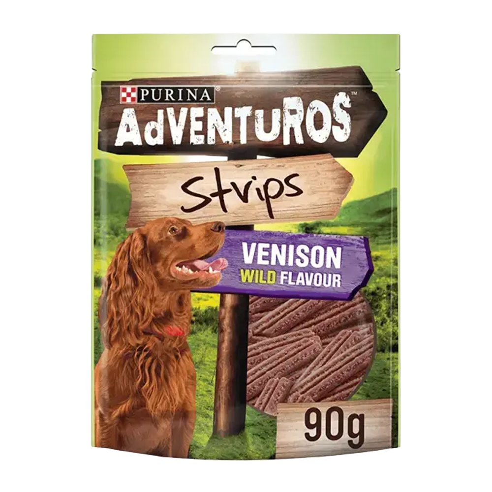 Adventuros Strips Hjortekjøtt 6 Stk - 90 G
