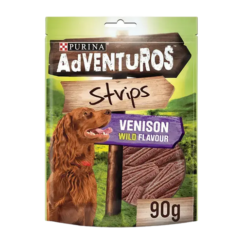 Adventuros Strips Hjortekjøtt 6 Stk - 90 G
