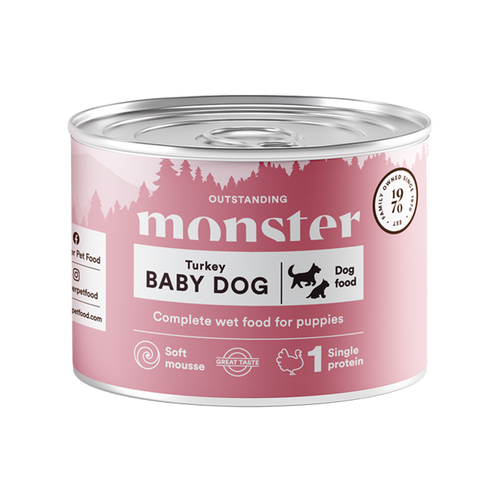 Monster Dog Baby Mousse-krukke - 190 g