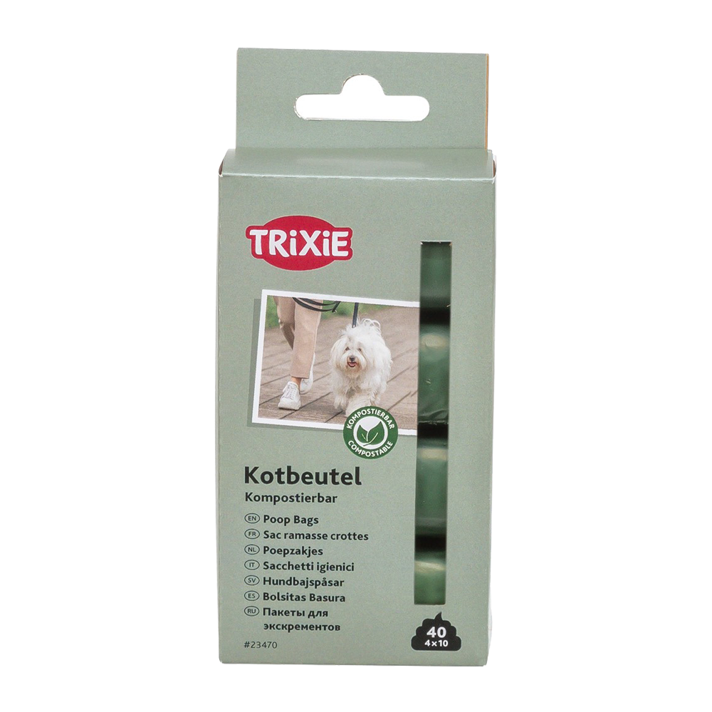 Maisbæsjposer, komposterbare - 4 x 10 stk