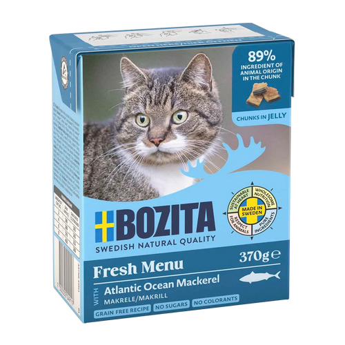 Bozita Kattebiter i gelé med makrell - 370 g