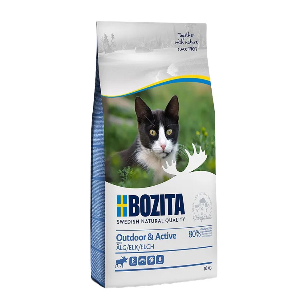 Bozita Utendørs &amp; Aktiv Elg - 10 KG