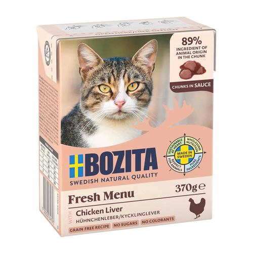 Bozita C Kyllinglever i saus - 6x370 g