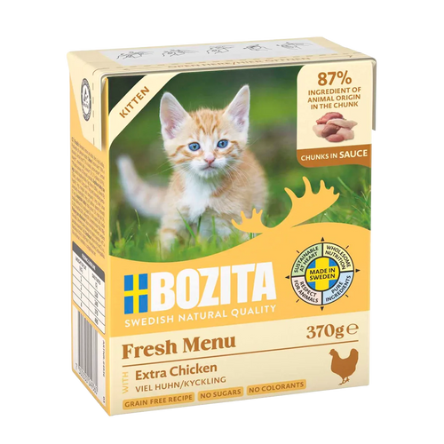 Bozita Kattebiter i saus med kylling og kattunge - 370 g