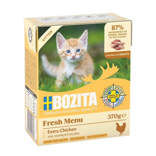 Bozita Kattebiter i saus med kylling og kattunge - 370 g