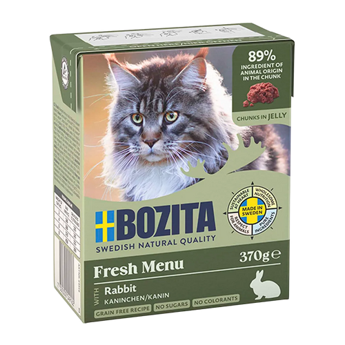BOZITA KATTEPOMMES I GELÉ MED KANIN 370 G