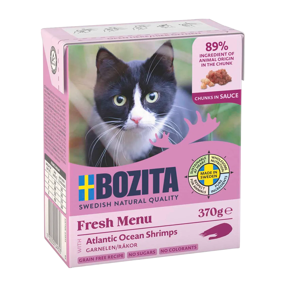 BOZITA KATTEPOMMES FRITES I SAUS MED REKER 370G