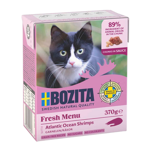 BOZITA KATTEPOMMES FRITES I SAUS MED REKER 370G