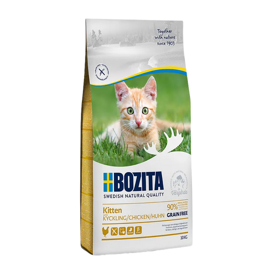 Bozita Kitten Kornfri Kylling - 10 KG