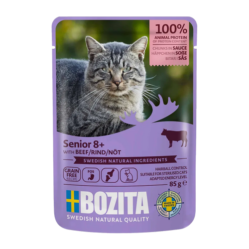 Bozita Senior 8+ Storfekjøtt i saus - 85 g
