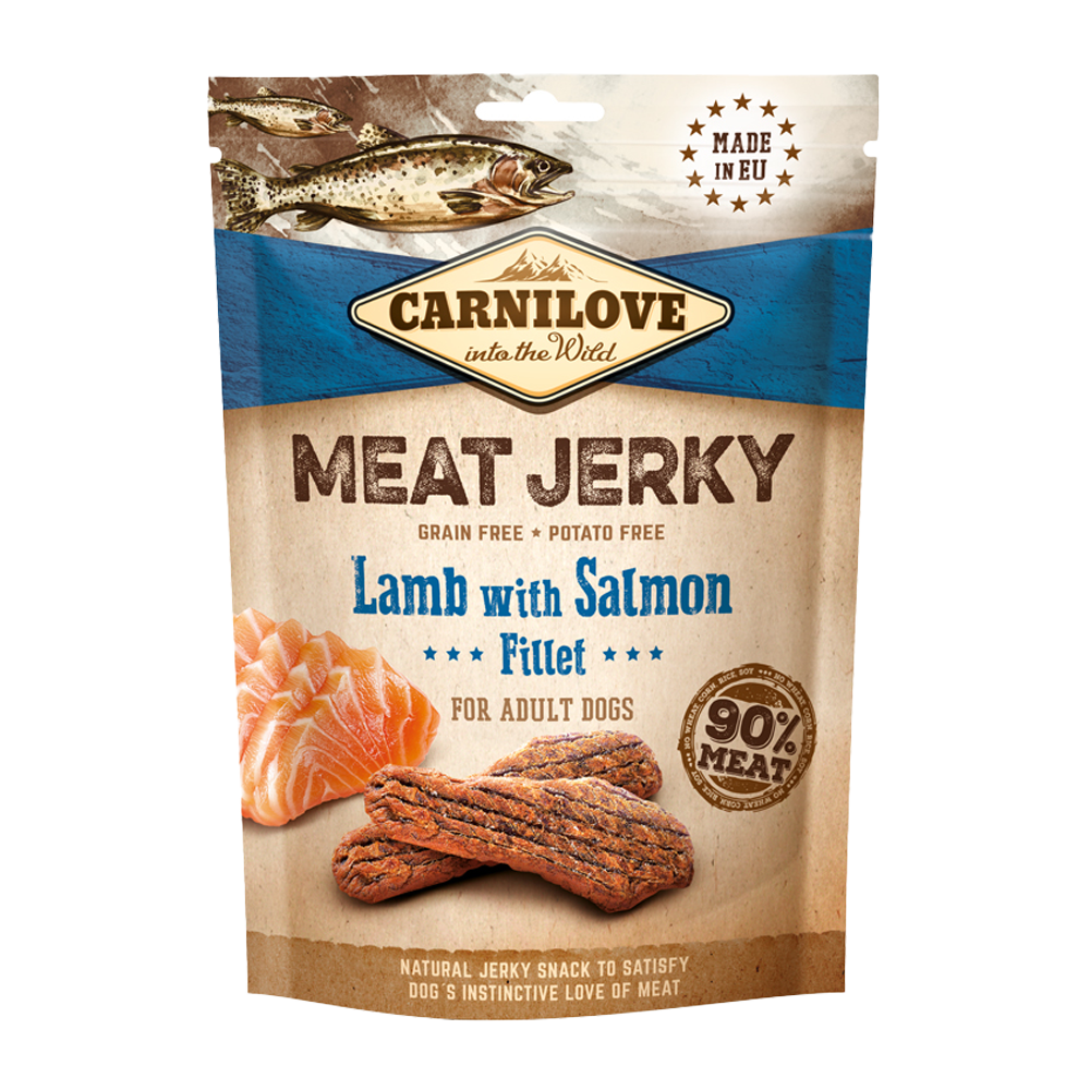 Carnilove Jerky Lam med Laksefilet – 100 G
