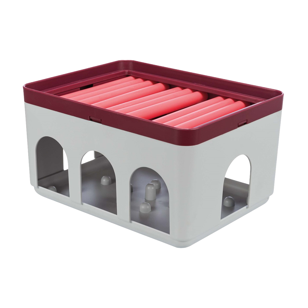Cat Activity Rød boks Plast - 20x12x16 CM