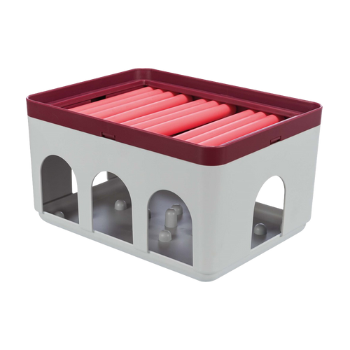 Cat Activity Rød boks Plast - 20x12x16 CM