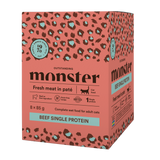 Monster Cat Pouches Adult Storfekjøtt 85 g (8-pakning)