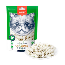 Wanpy Cat frysetørket kattegress - 20 g