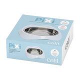 Catit Pixi-skål i rustfritt stål/hvit - 200 ml
