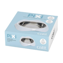 Catit Pixi-skål i rustfritt stål/hvit - 200 ml