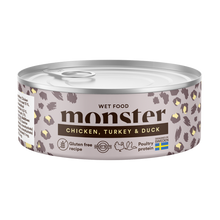 Monster Cat Ad Multi Kylling/Turk/Duc Glass 100 g (12 stk./frp)