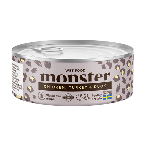 Monster Cat Ad Multi Kylling/Kalkun/And Burk - 100 G