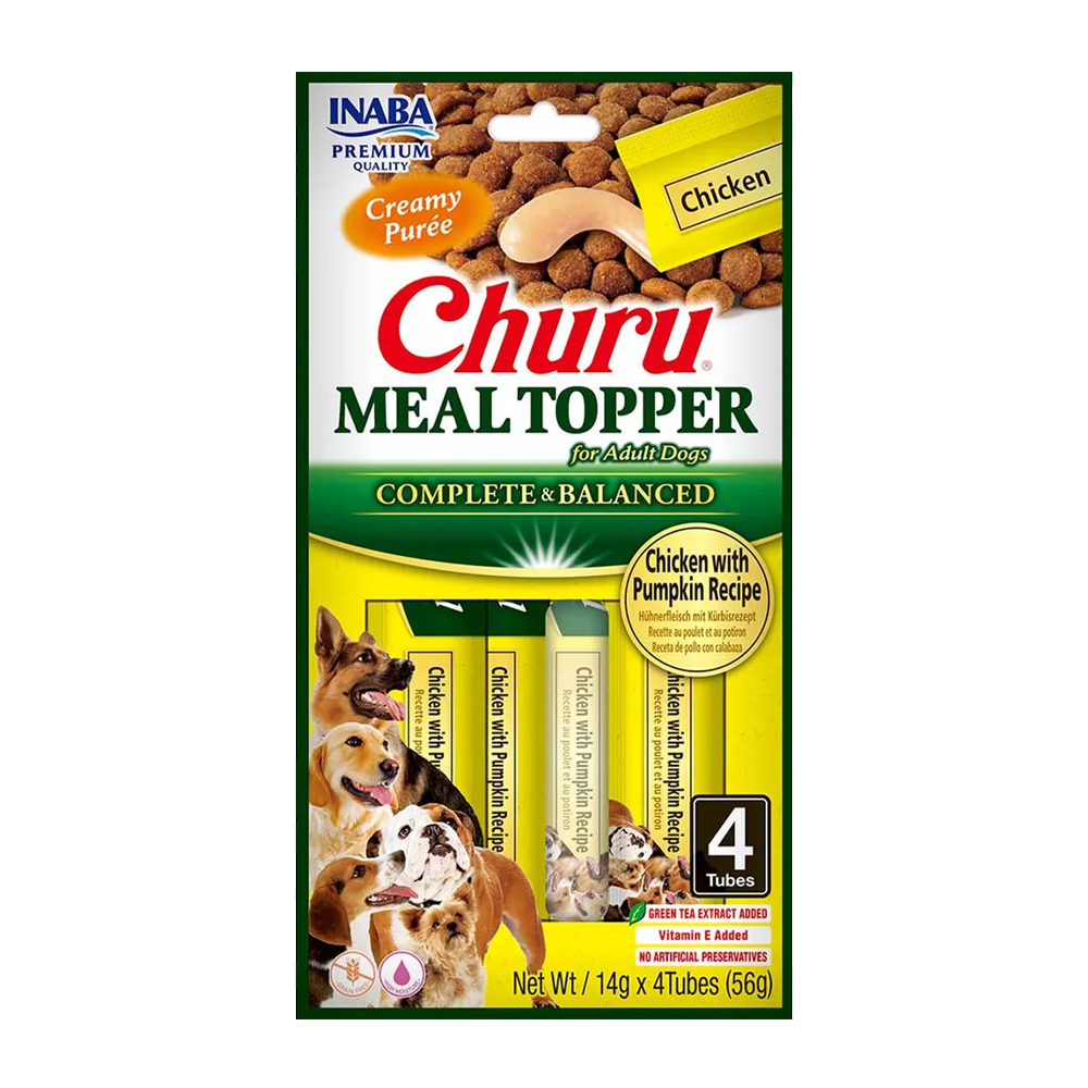 Churu Hundemåltidstopper Kylling/Gresskar - 4 stk