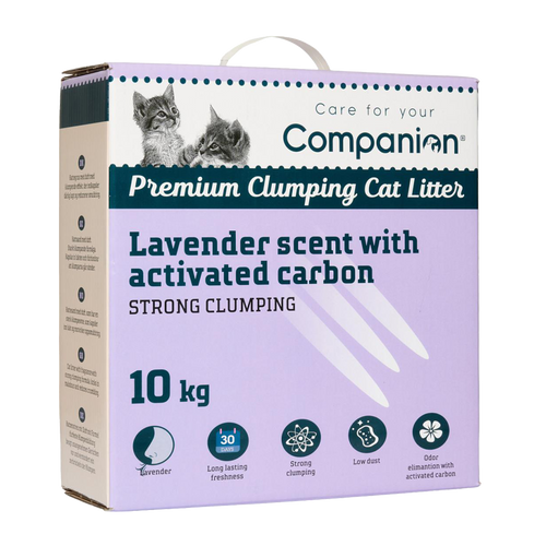 Companion Bentonite Cat Litter Lavendel - 10 KG | Endast 199 kr! - Zoogiganten