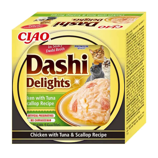 Dashi Delights Tunfisk/Kamskjell - 70 G
