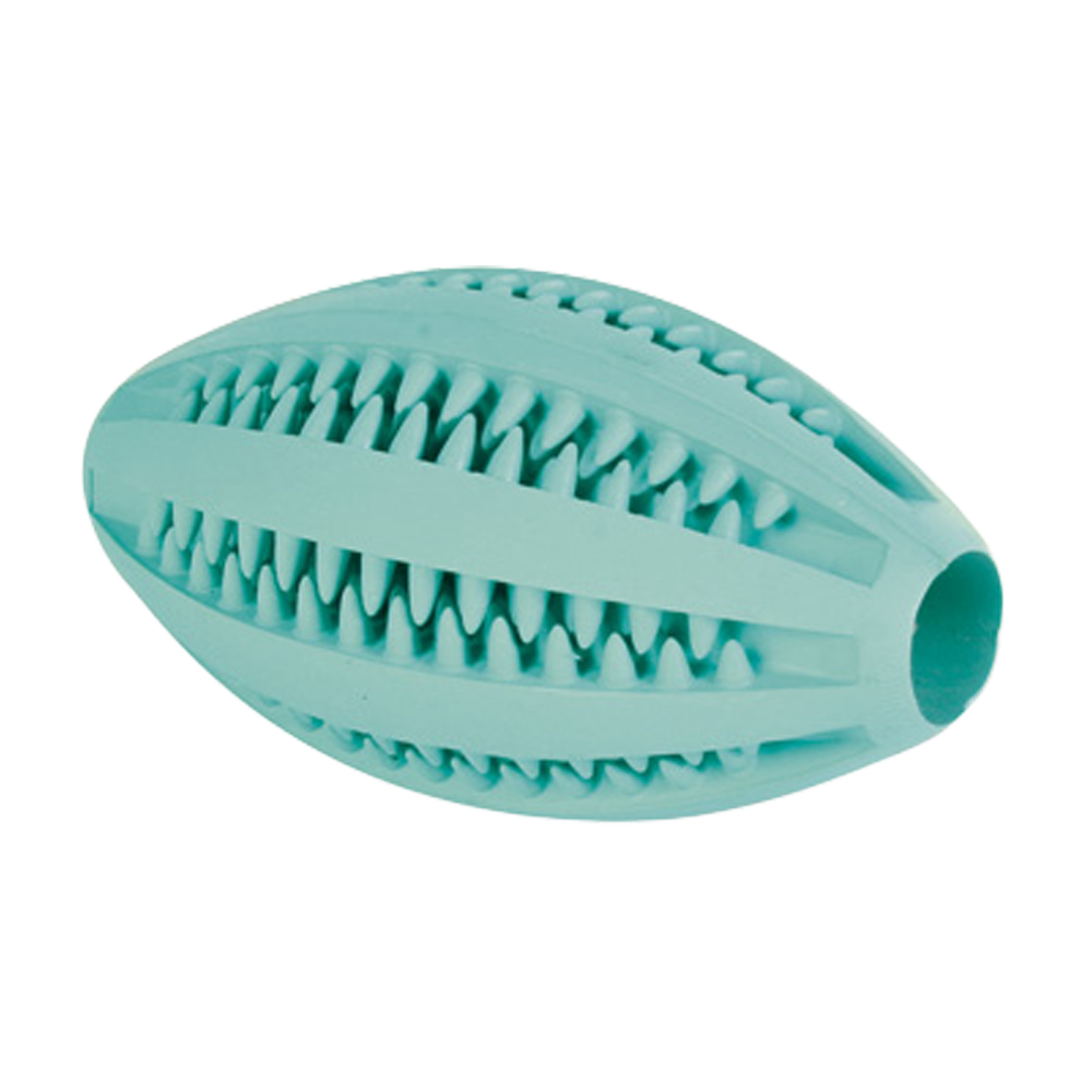 Denta Fun Rugbyball M Mintsmak Naturgummi- 11 CM