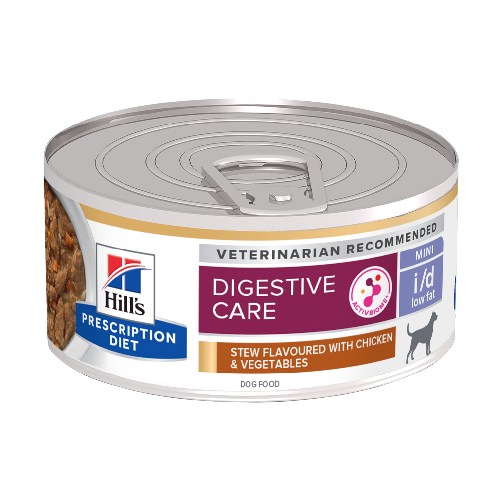 Prescription Diet Canine i/D Lavfett-gryterett med kylling og grønnsaker - 12 x 354 g