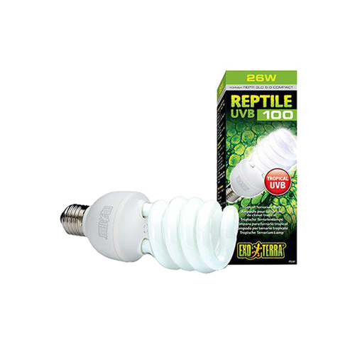 Exoterra Reptil UVB 100 Lysrörslampa - E27 | Endast 339 kr! - Zoogiganten