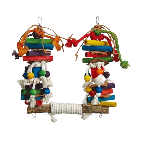 Fågelgunga Trädetaljer & Rep - 42X38X35 CM | Endast 479 kr! - Zoogiganten