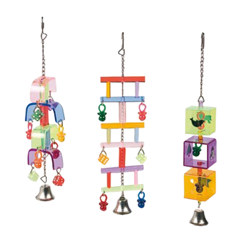 Fugleleker hengende akryl 2