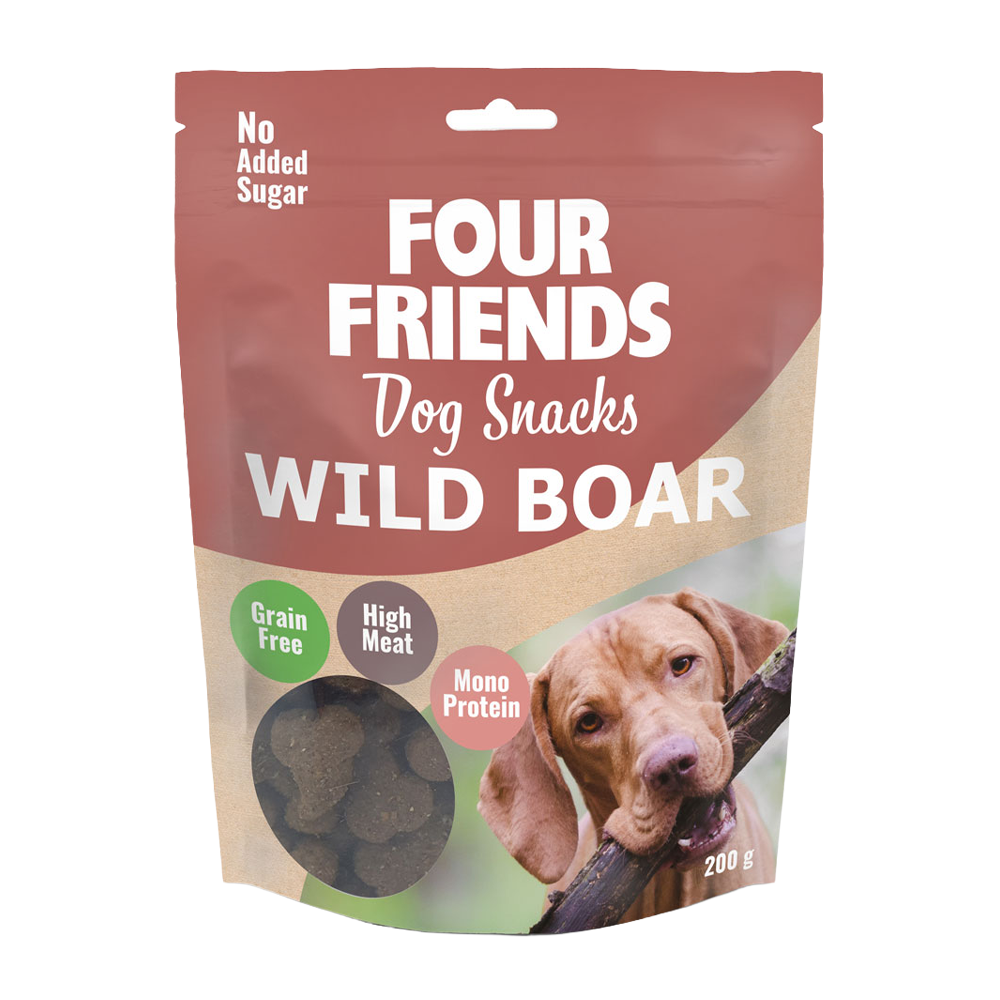 FourFriends Hundesnacks Villsvin - 200 G