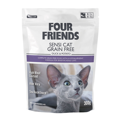 FourFriends Kornfritt Sensi Katt - 0,3 KG