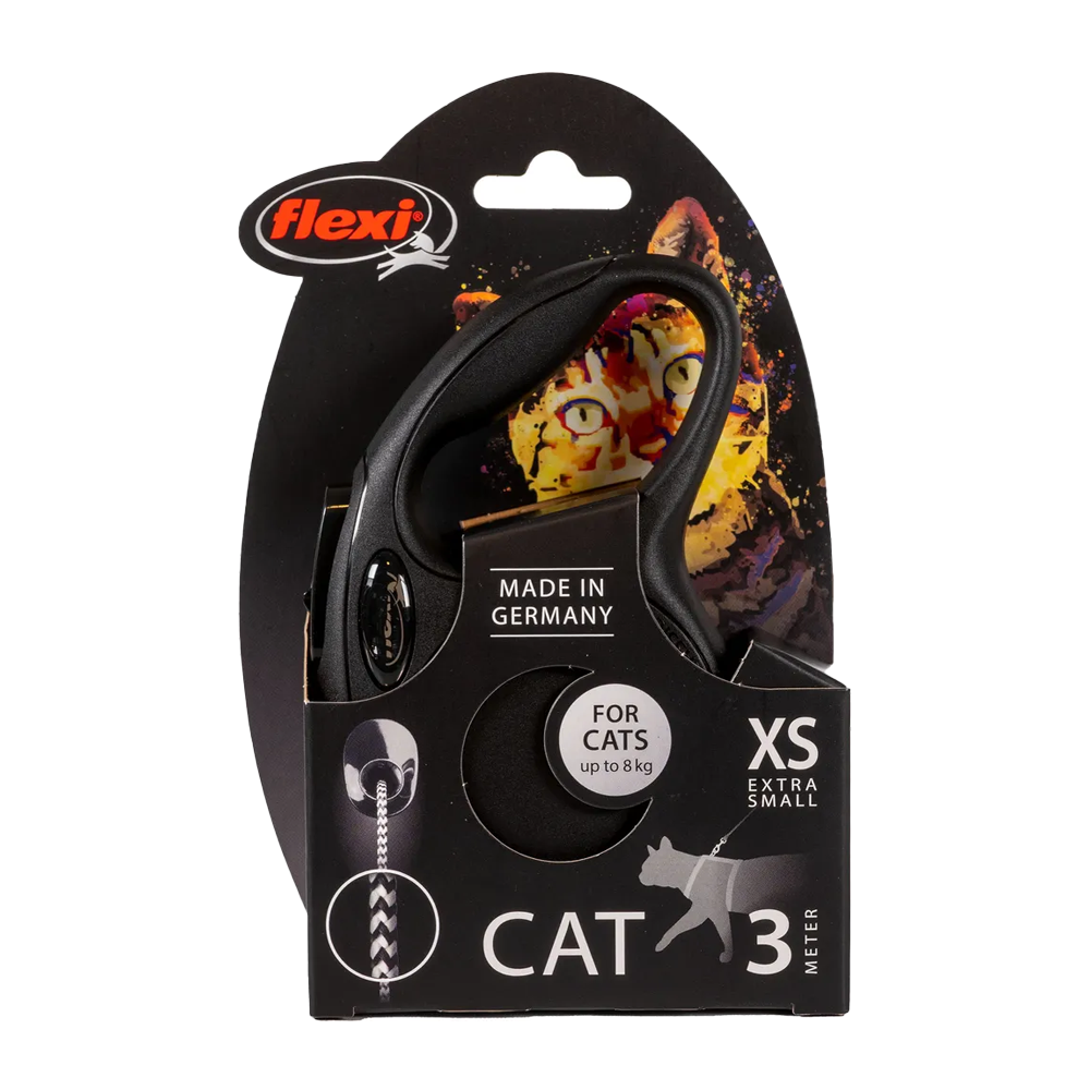 Flexi New Classic Katt Svart Lina - 3 M | Endast 129 kr! - Zoogiganten
