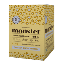 Monster Cat Pouches Adult Kylling 85 g (8-pakning)