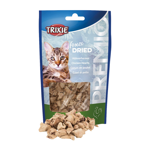 Premio frysetørkede kyllinghjerter - 25 g