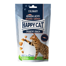 Happycat Crunchy Snack, Laks/Erter, - 70 G
