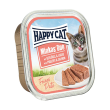 Happy Cat Duo Meny Paté Fugl & Laks - 100 G