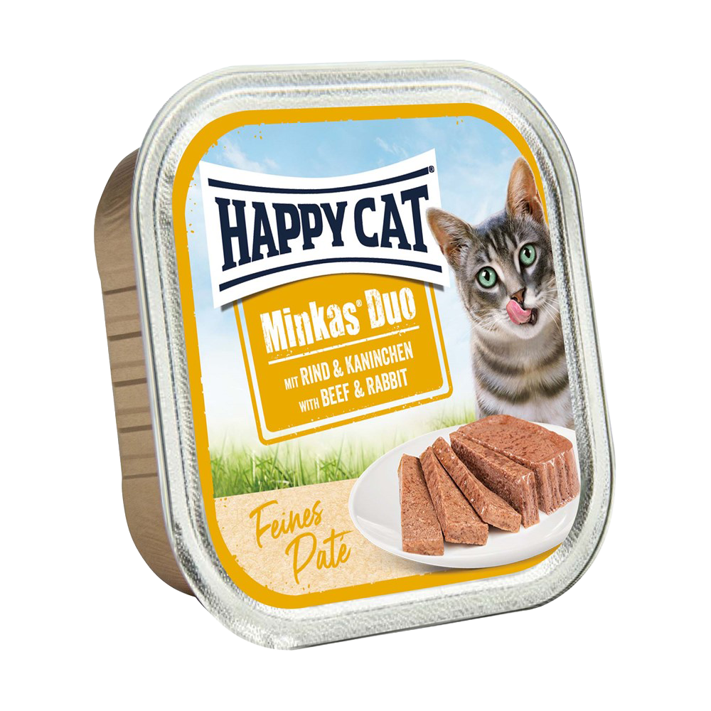 Happycat Duo Menu Paté Beef &amp; Rabbit - 100 G