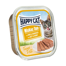 Happycat Duo Menu Paté Beef &amp; Rabbit - 100 G