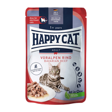 HappyCat våtfôr/saus storfekjøtt - 85 g