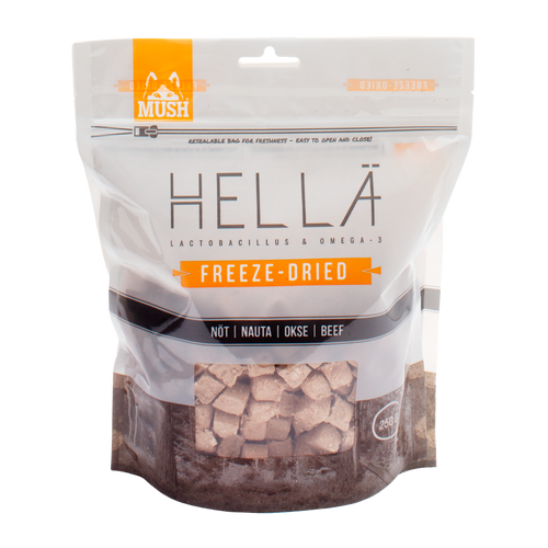 Mush Hellä Frysetørket Storfekjøtt - 250 G