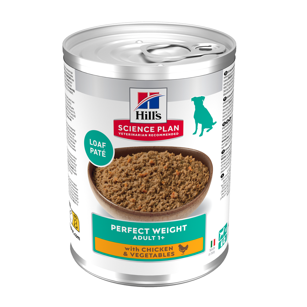 Science Plan Canine Adult Perfect Weight Kylling og grønnsaker - 12x363 g