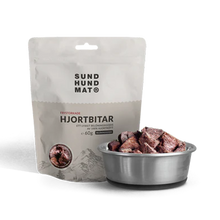 Frysetørkede hjortekjøttbiter - 60 g