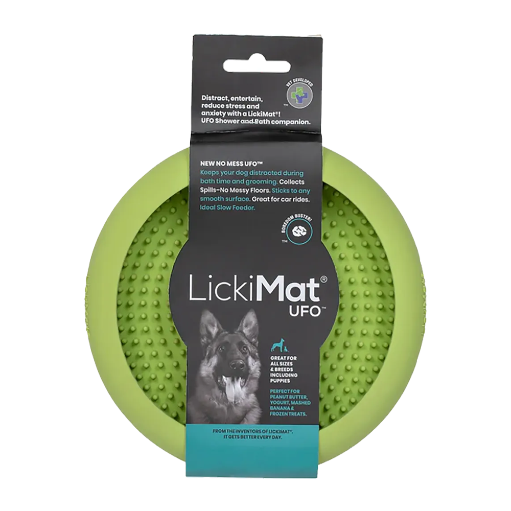 Hundeskål Lickimat Ufo - Grønn