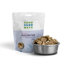 Frysetørkede kalvekjøttbiter - 60 g