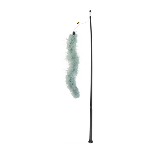 Kattevippestol XXL med fjærboa - 65 cm