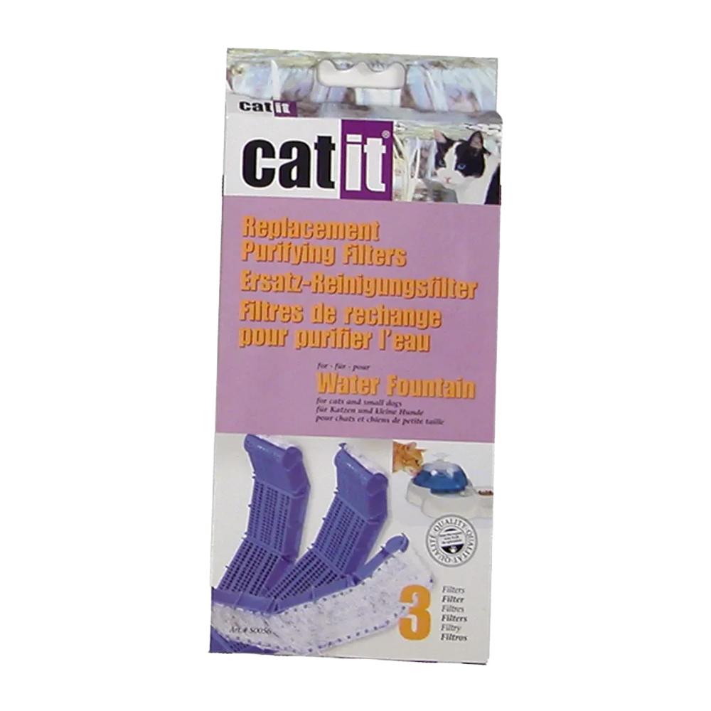 Kullfilter til Catit vannfontene - 3 stk.
